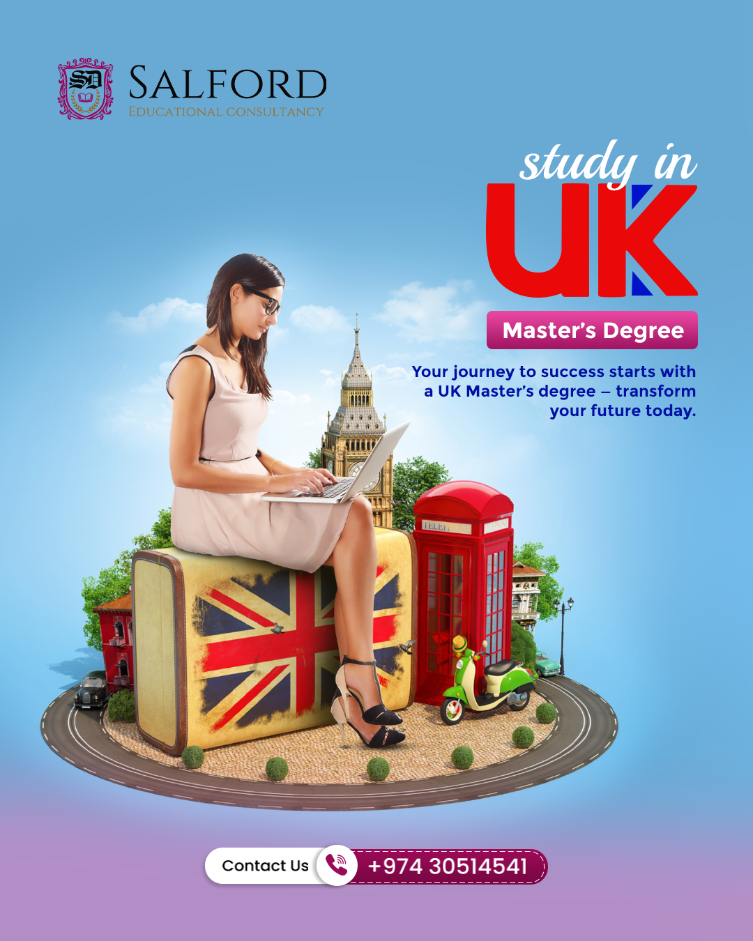 Salford education, the best educational consultancy in Saudi Arabia provide UK master's degree for students across Saudi Arabia.